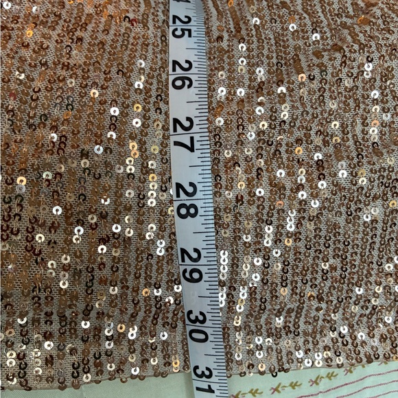 gold plus size cocktail dress Dolce & Gabbana Gold Sequin Long Sleeve Mini Dress – Atlantic Shopping Mall main image 0